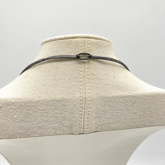 Sterling Silver 925 Mexico Collar Necklace Choker Minimalist - Picture 3 of 8